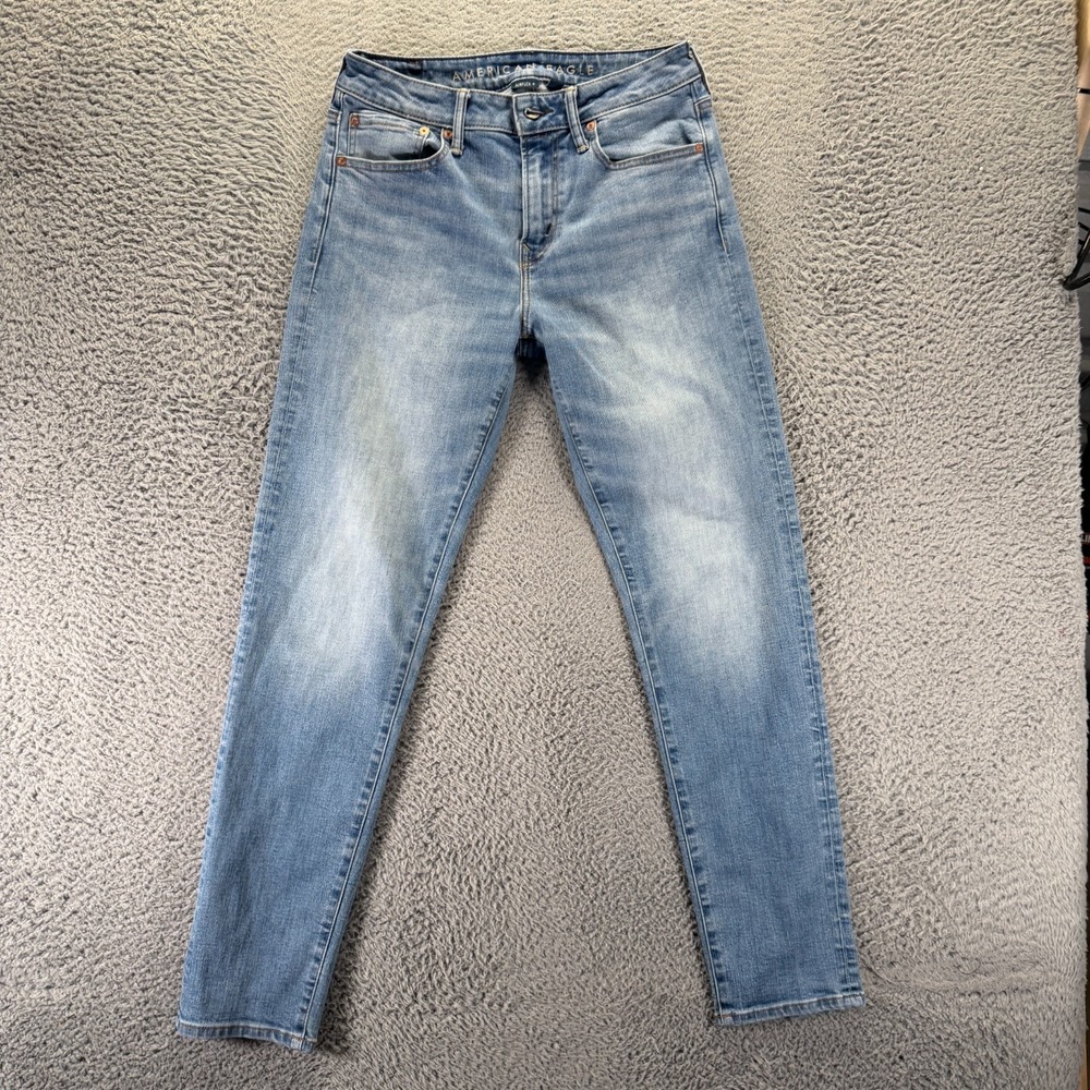 American Eagle Outfitters Airflex+ Jeans Mens 30x32 Blue Denim Tapered Athletic